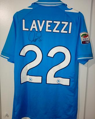 Maglia Napoli 2011/12 Lavezzi 22 Autografata - Tg 