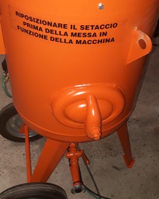 sabbiatrice protech 60lt con comando a distanza 