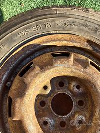 Gomma con cerchi155 13 per golf o simili