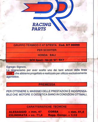 Scooter Honda Bali SFX Sport-SH50 ‘97-SKY