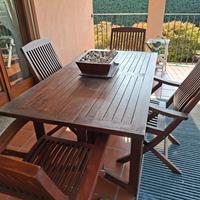 tavolo e sedie terrazzo