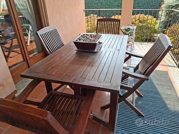 tavolo e sedie terrazzo