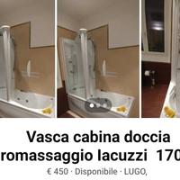 Vasca idromassaggio  cabina doccia IACUZZI 170x70 