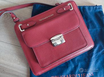 Borsa a tracolla rossa di Trussardi Jeans