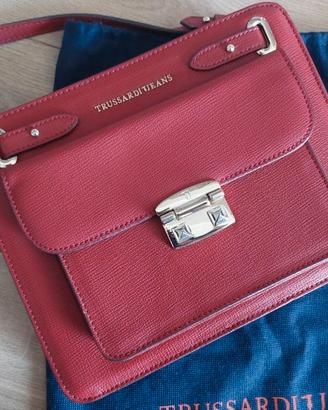 Borsa a tracolla rossa di Trussardi Jeans