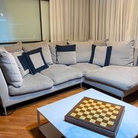 Divano angolare di design con Chaise longue