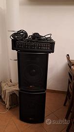 amplificatore/mixer + casse