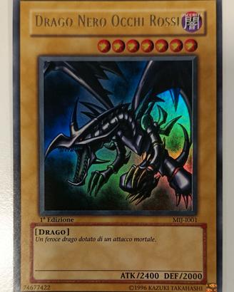 Yu-Gi-Oh - Drago Nero Occhi Rossi 1ª Edizione MIJ-
