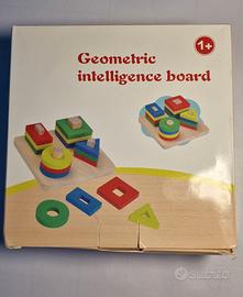 "Gioco in legno Geometric Board, didattico per bam