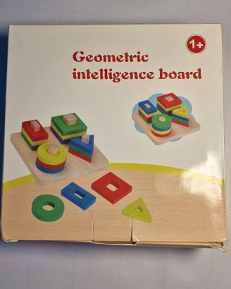"Gioco in legno Geometric Board, didattico per bam