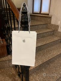 Sacchetto carta shopping bag Apple medio