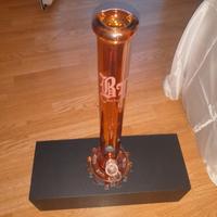 Bong Bleak Leaf in vetro ambrato