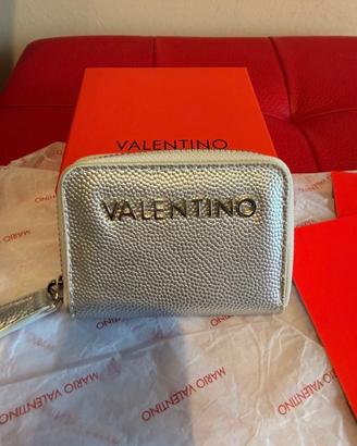 Portafoglio argento Mario Valentino nuovo
