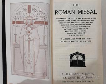 Messale Romano Lingua Inglese - Vintage 1948