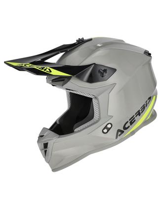 Casco Off Road Linear Acerbis verde arancione opac