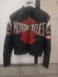 giubbetto in pelle da moto