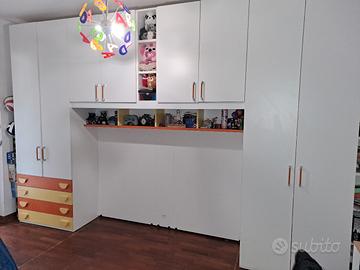 Armadio cameretta a ponte 