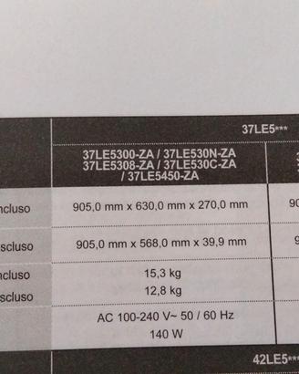 Televisore Led LG 37LE5318 ZB