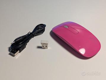 Mouse Wireless Ottico Tucano (Rosa) Ricaricabile