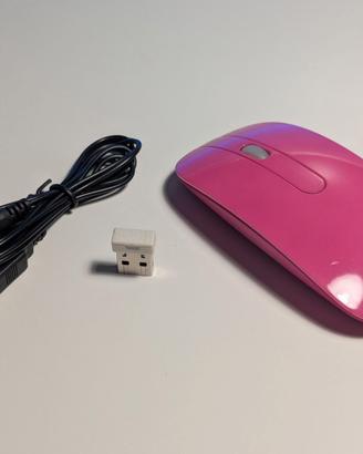 Mouse Wireless Ottico Tucano (Rosa) Ricaricabile