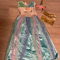 Costume carnevale Unicorno principessa 10 anni