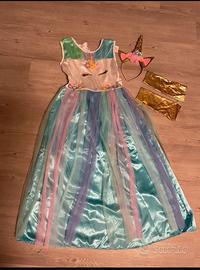 Costume carnevale Unicorno principessa 10 anni