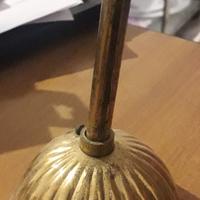 Rosone antico in ottone per agganciare lampadario