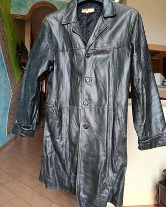 giacca in pelle stile Matrix 