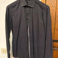 Camicia OVS Slim Fit uomo – grigio scuro puntinato