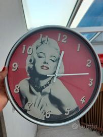 Orologio rotondo da parete Marilyn Monroe