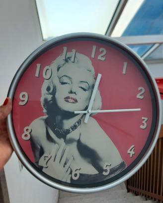 Orologio rotondo da parete Marilyn Monroe