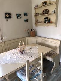 Panca angolare stile shabby