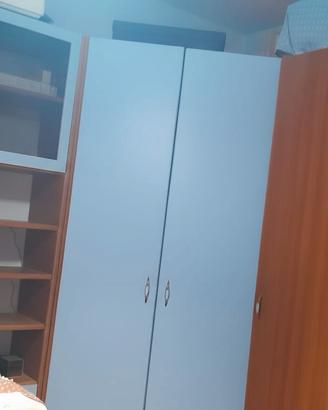 CAMERETTA ANGOLARE CON CABINA + LETTO + SCRIVANIA