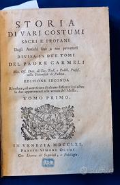 storia di vari costumi 1761