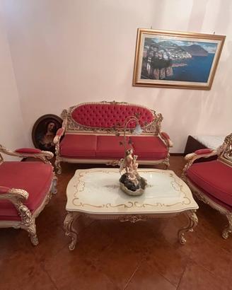 Salotto stile barocco veneziano