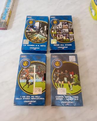 4 Videocassette VHS Inter La Gazzetta dello Sport