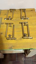 Mensole di vetro con fissaggio in ottone