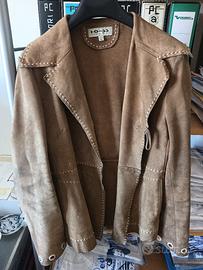 Giacca unisex di pelle scamosciata vintage