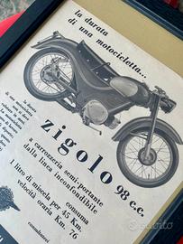 Pubblicità Vintage originale  Moto Guzzi Zigolo 98