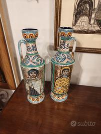 Coppia vasi Antichi in Ceramica di Deruta 