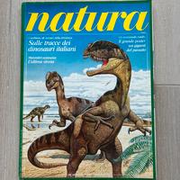 Rivista Natura dilofosauro 1991 Dinosauri poster