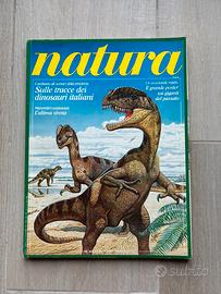 Rivista Natura dilofosauro 1991 Dinosauri poster