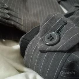 vestito completo gessato taglia 56 