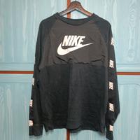 Maglia a maniche lunghe Nike logo nera longsleeve 