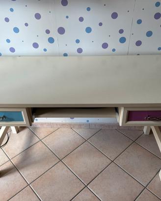 Scrivania da studio/lavoro completa di sedie