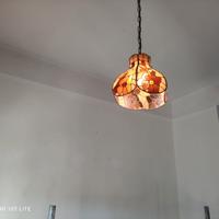 Coppia di lampadari ,di vetro cattedrale