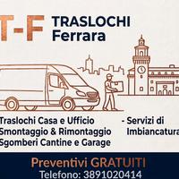 Traslochi, imbiancatura e sgomberi Ferrara