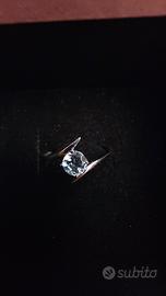 Anello Stroili oro e topazio sky blue