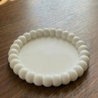 Vassoietto Decorativo Elegante con Bordo a Perline