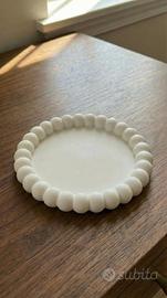 Vassoietto Decorativo Elegante con Bordo a Perline